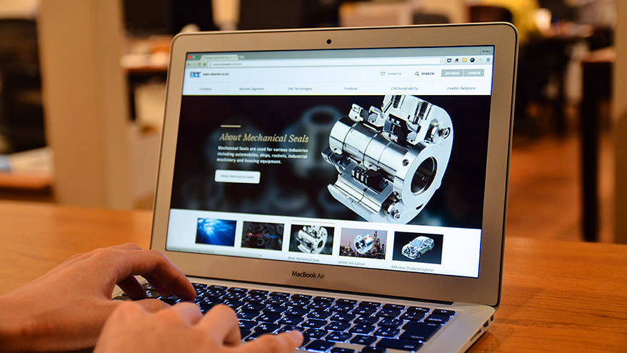 重要度が増すグローバル化を<br>テーマにしたWebサイト制作<br><span>〜イーグル工業様の場合〜</span>