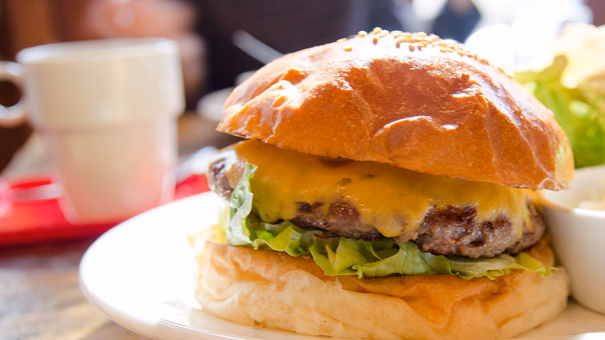 On a day of blue skies and hungry stomachs,<br> It goes well with hamburgers.<br> <span>~ Sangubashi Applebee ~</span>