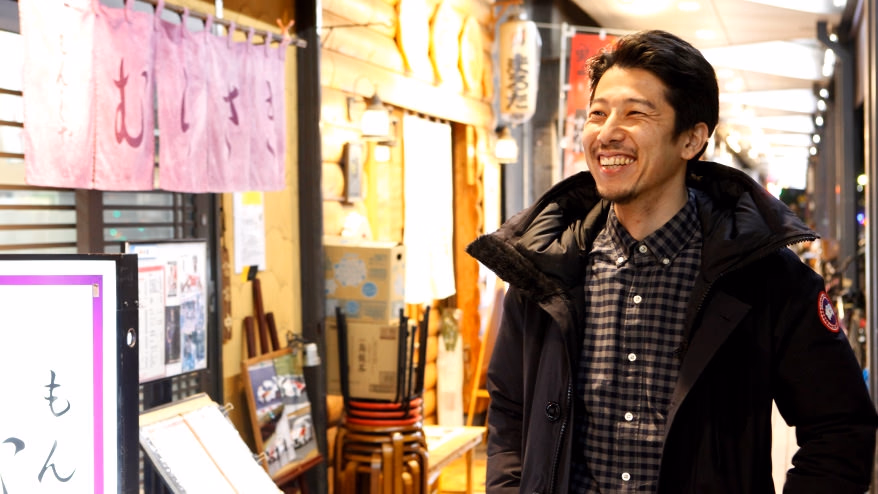Always be positive, whether at work or drinking!<br> My beloved senior in life, Kojima Kazuhiro.