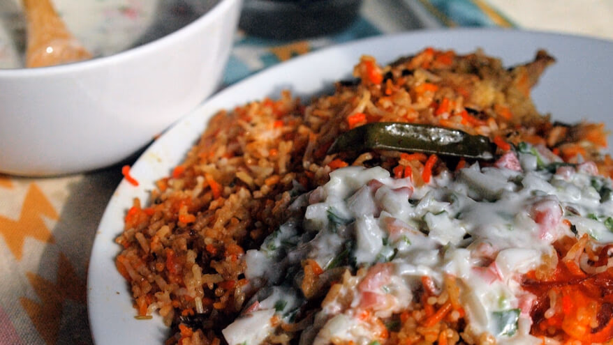 Biryani is a drink.<br> <span>- Introducing our family recipes -</span>