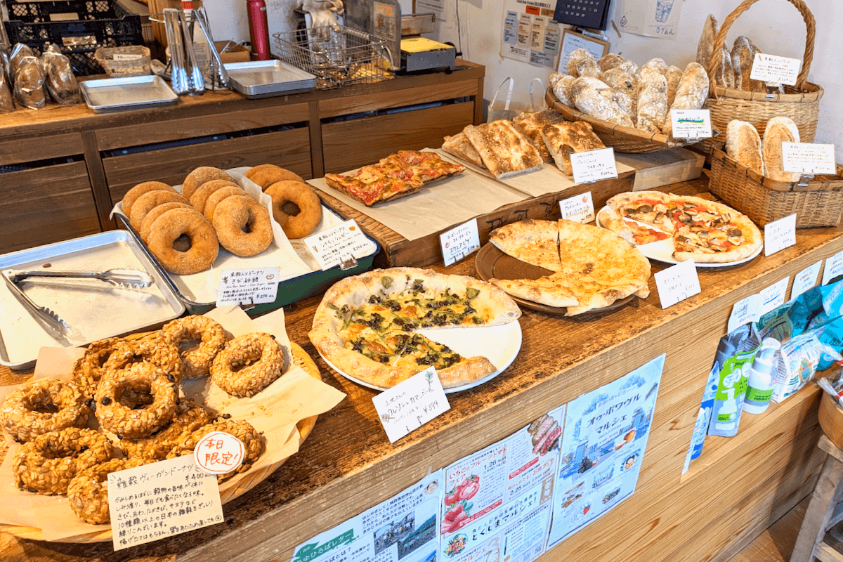 Pizza and donuts