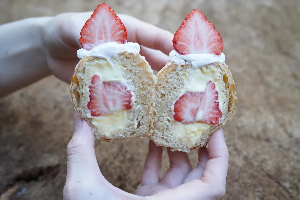 Whole Strawberry Custard