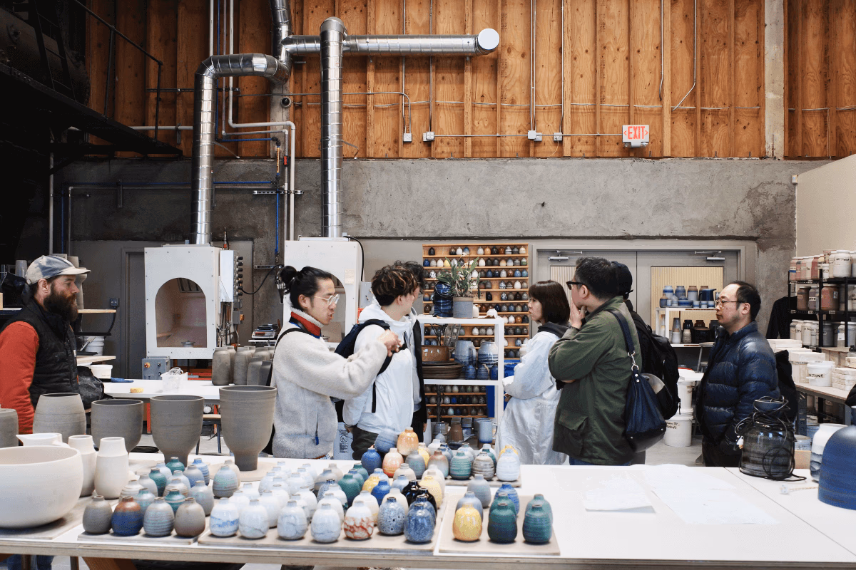 Visit to a pottery factory in the US
