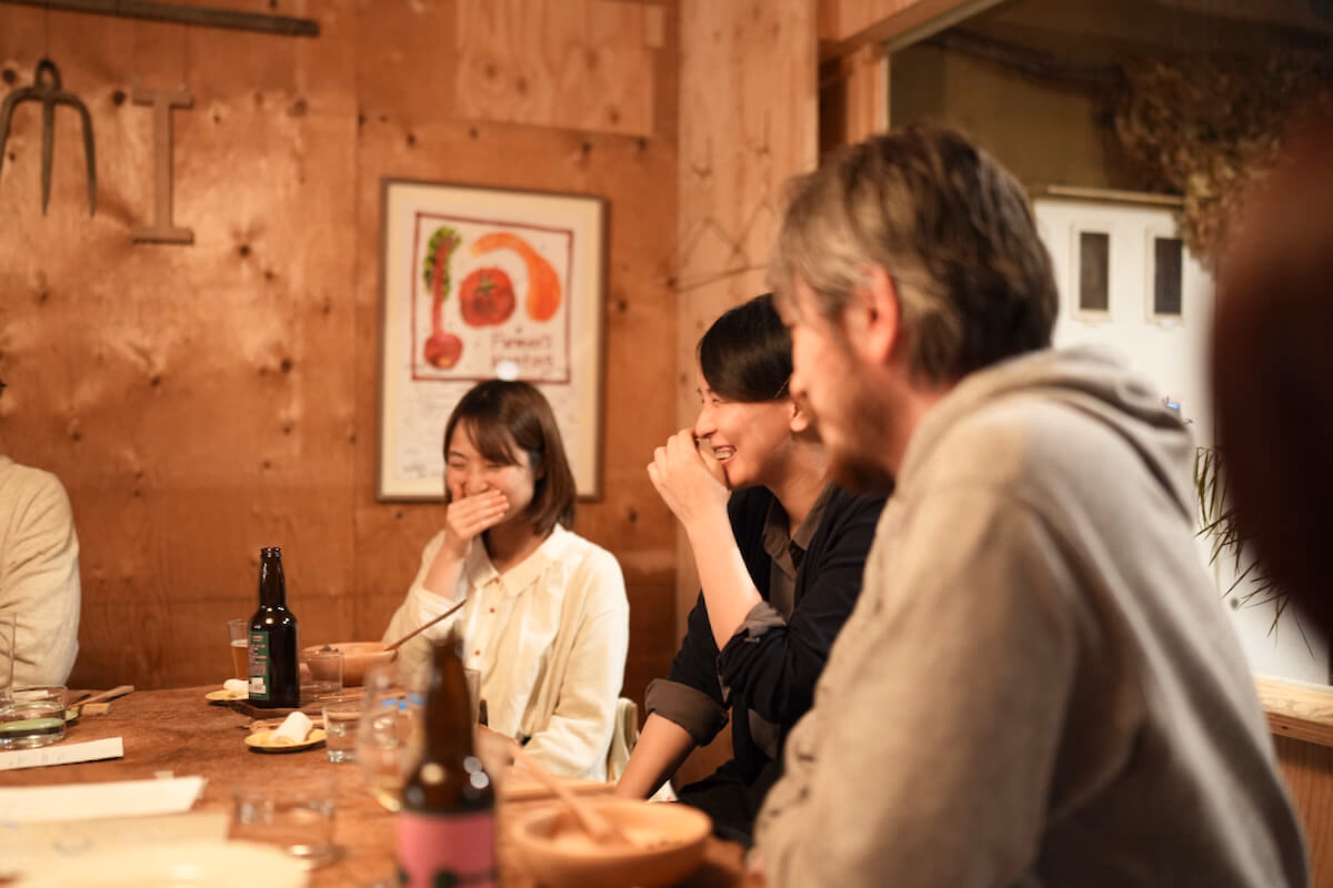 A social gathering in a friendly atmosphere