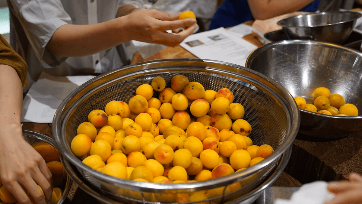 Yellowed plums