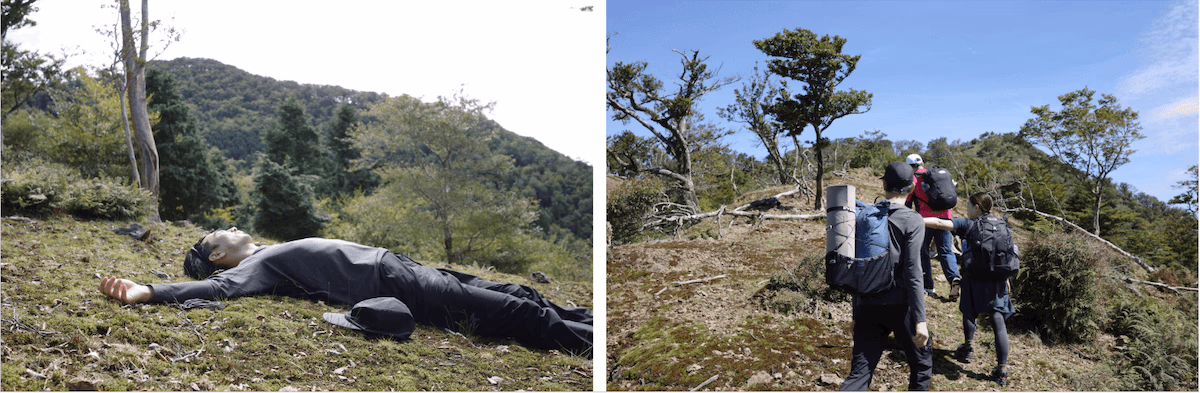 Lying on the mountain