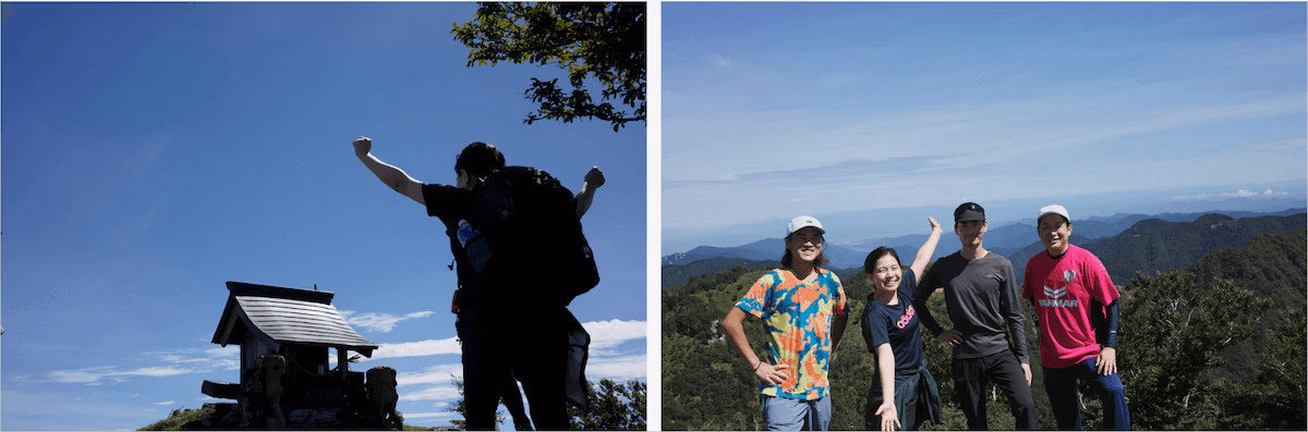 Mountain climbing scenery