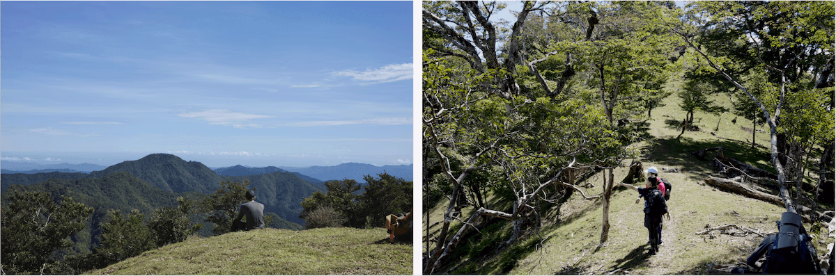Mountain climbing scenery