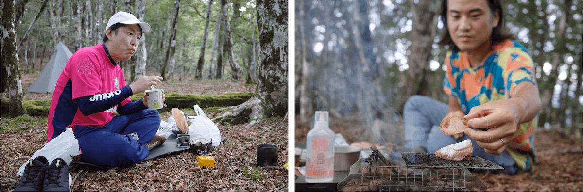 Dining in the mountains