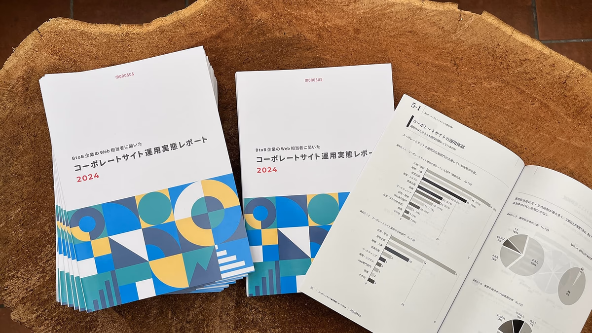 "2024 Report on the Actual State of Corporate Website Operations According to Web Managers of BtoB Companies" has been completed
