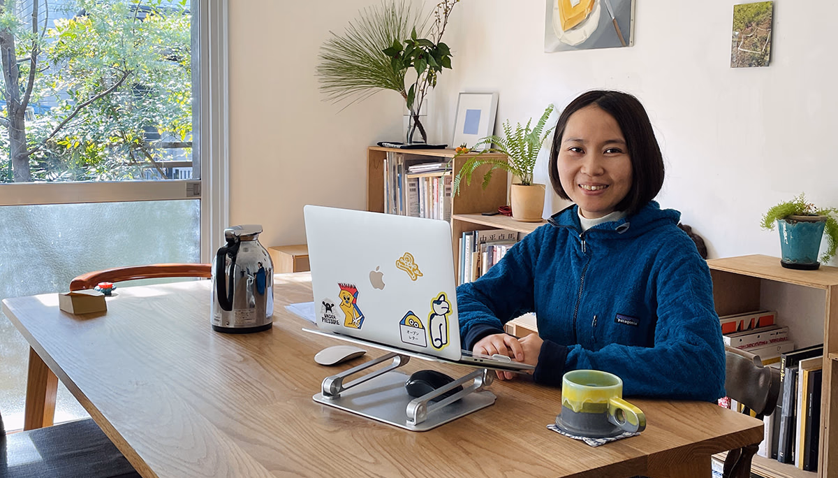 Yoshiko Nakaniwa, who completed the MVP congratulations message project