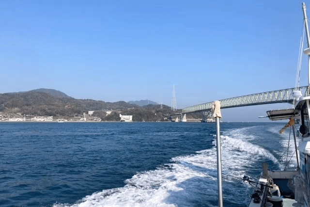 Yanai City seen from the sea