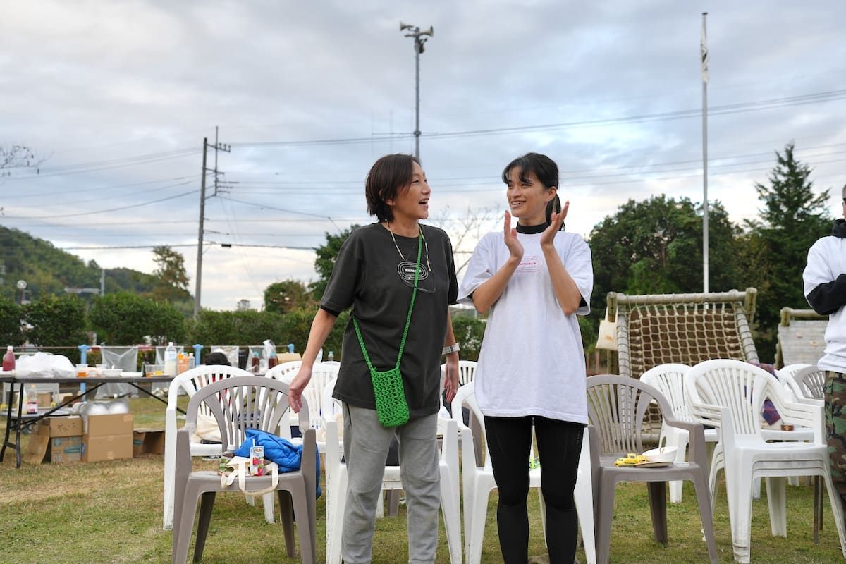 Two women having a conversation